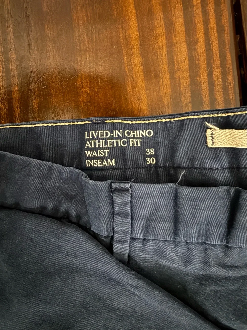 Banana Republic Dark Navy Slim Chinos